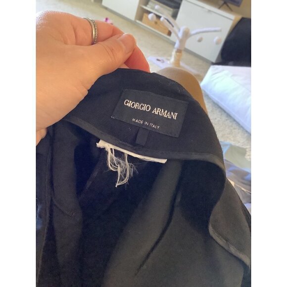 Giorgio Armani Pants - Giorgio Armani Black Trouser Tapered Dress Pants